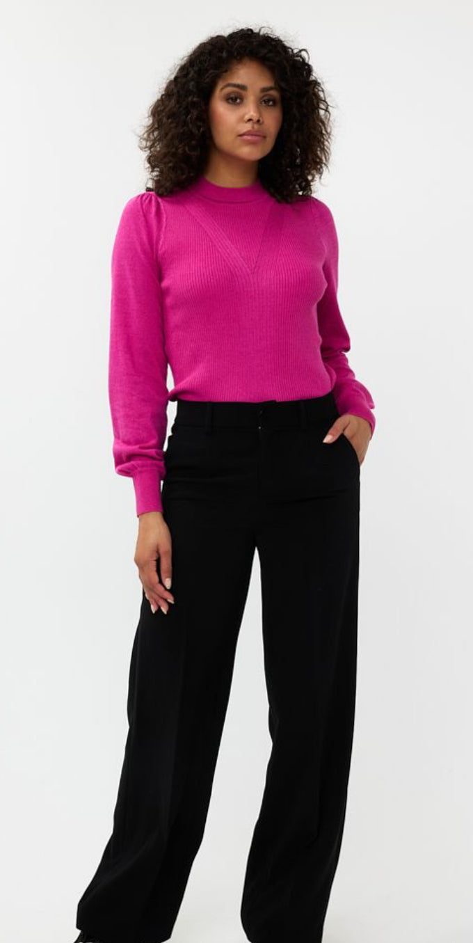 Esqualo: Neon Mix Rib Detail Lurex Sweater 31501