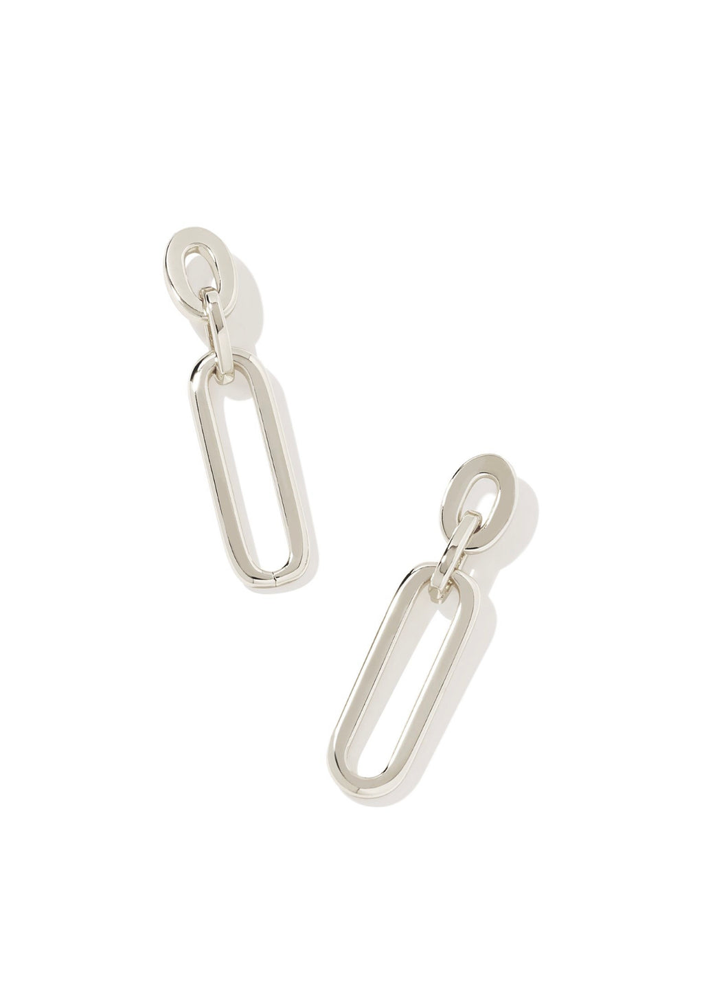 Kendra Scott: Heather Linear Link Silver Earrings