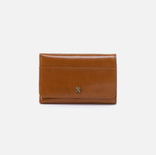 Load image into Gallery viewer, Hobo: Jill Mini Trifold Wallet in Truffle
