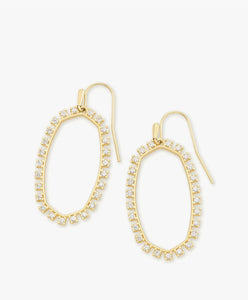 Kendra Scott: Elle Open Frame Earrings in Gold