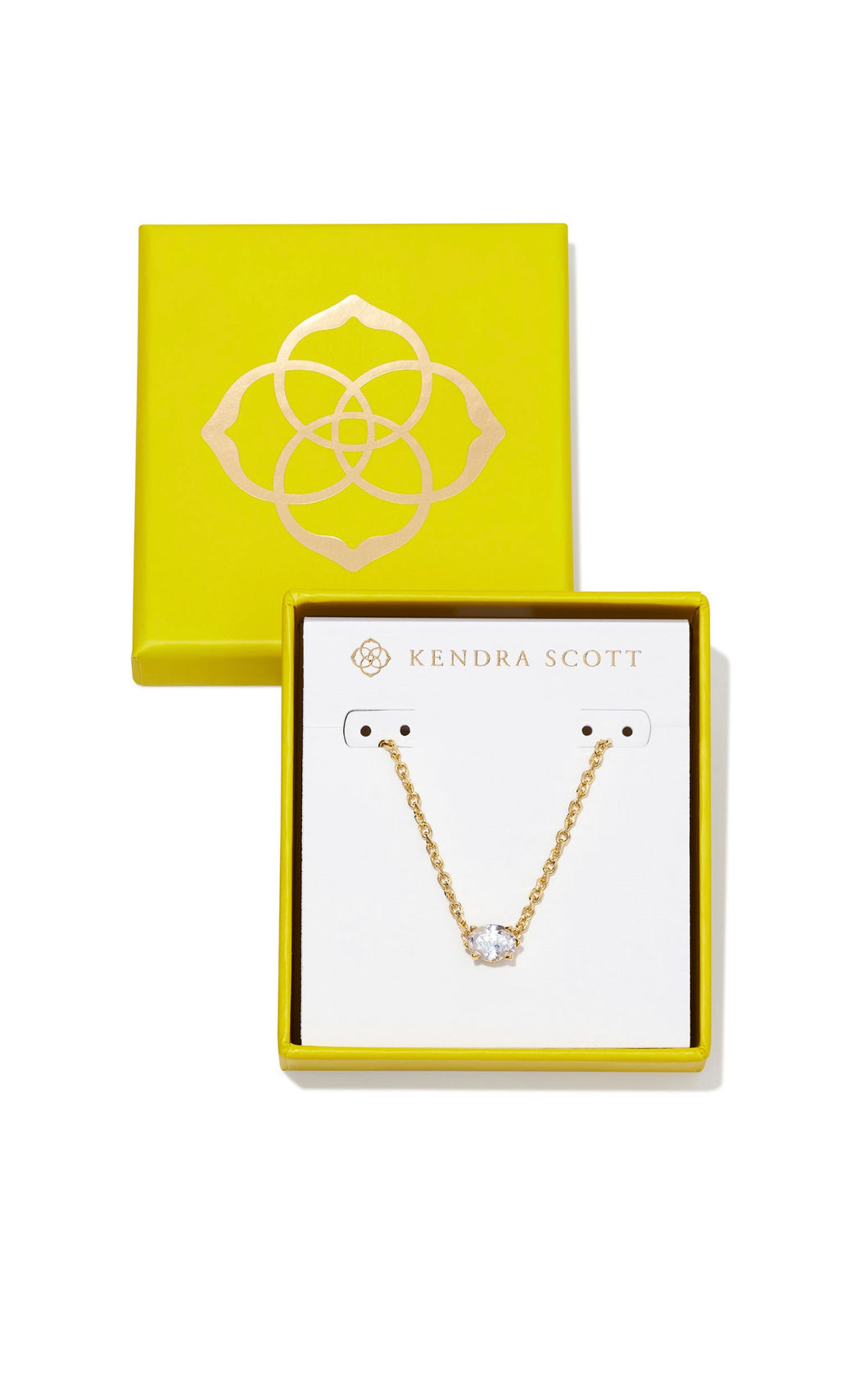 Kendra Scott: Cailin Boxed Gold Metal Crystal Necklace