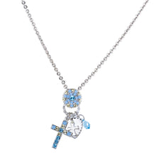 Load image into Gallery viewer, Mariana: Cross Charms Pendant in &quot;Aqua Vista&quot; N-2021/3-3106-RO

