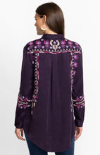 Load image into Gallery viewer, Johnny Was: Curacao Oversized Shirt Tunic in Deep Purple
