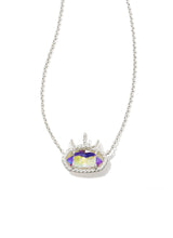 Load image into Gallery viewer, Kendra Scott: Elisa Unicorn Silver Necklace in Dichroic Glass
