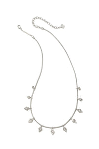 Kendra Scott: Kinsley Strand Necklace in White Crystal