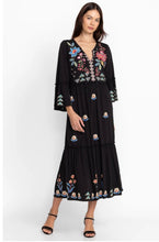 Load image into Gallery viewer, Johnny Was: Griffin Ruffle Tiered Knit Dress in Black
