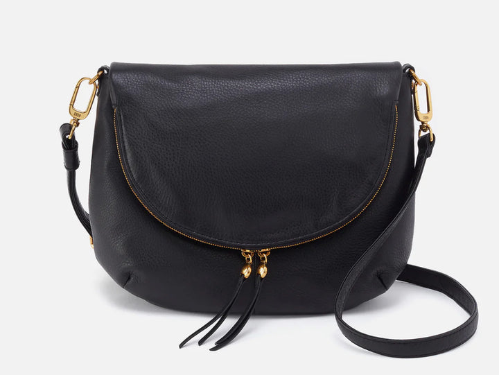 Hobo: Fern Foldover Messenger in Black