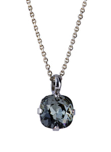 Mariana: Cushion Cut Pendant in "Black Diamond"