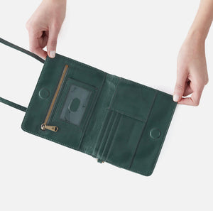 Hobo: Jill Wallet Crossbody in Sage Leaf