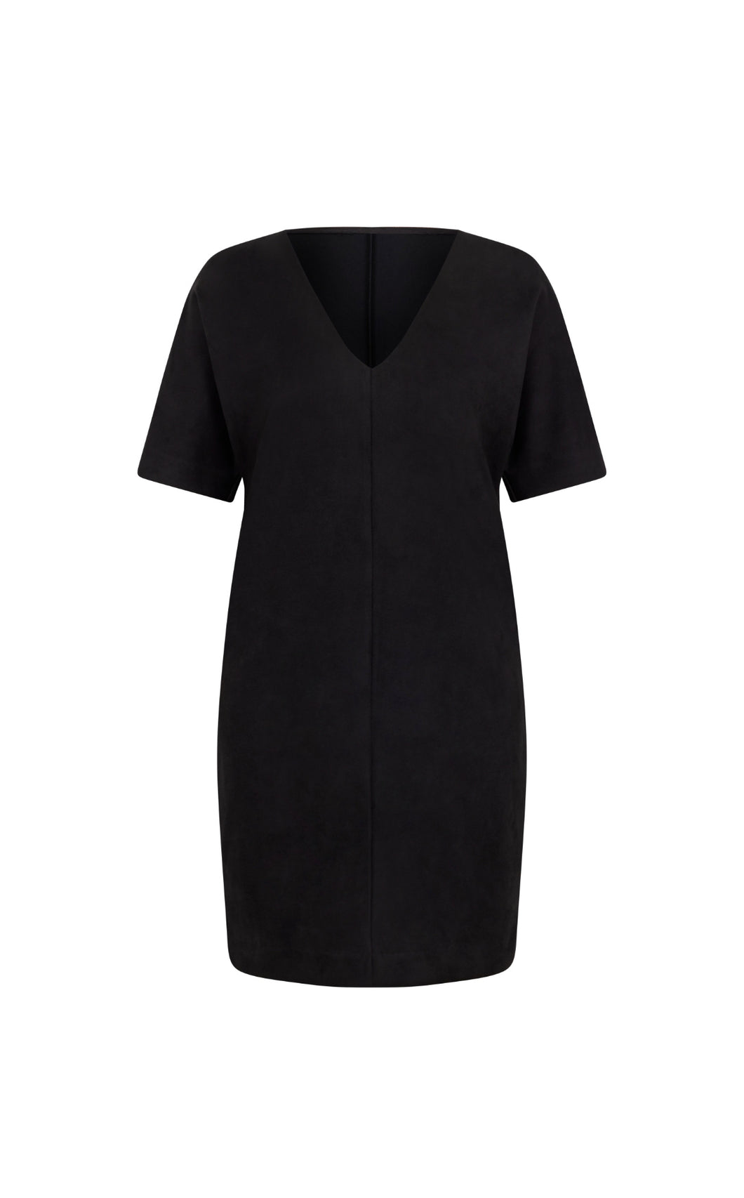 Spanx: Faux Suede Column Dress in Classic Black