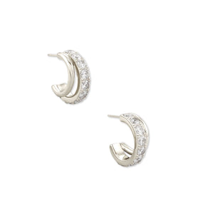 Kendra Scott: Livy Huggie Earring in Silver