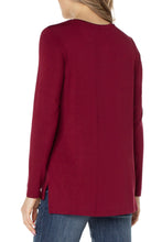 Load image into Gallery viewer, Liverpool: Long Sleeve Scoop Neck Tee in Red Velvet
