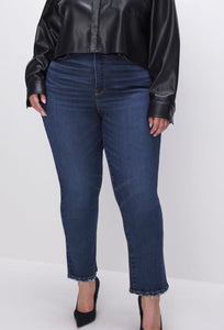 Good American: Good Legs Straight Jeans in indigo511