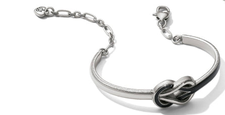 Brighton: Interlock Harmony Black Bar Bracelet