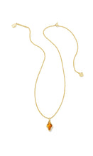 Load image into Gallery viewer, Kendra Scott: Framed Abbie Necklace in Gold Amber Illusion
