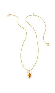 Kendra Scott: Framed Abbie Necklace in Gold Amber Illusion