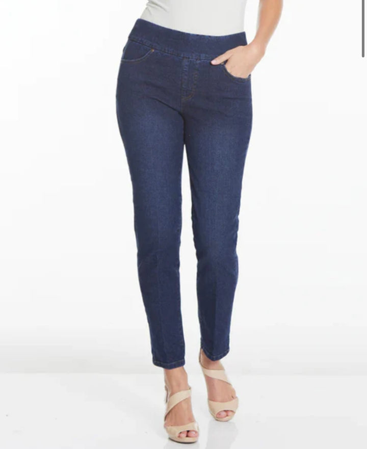 Multiples: Ankle Jeans in Midnight Indigo