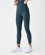 Load image into Gallery viewer, Spanx: Contour Rib 7/8 Leggings in Dark Petrol
