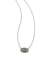 Load image into Gallery viewer, Kendra Scott: Grayson Necklace in Silver Platinum Drusy
