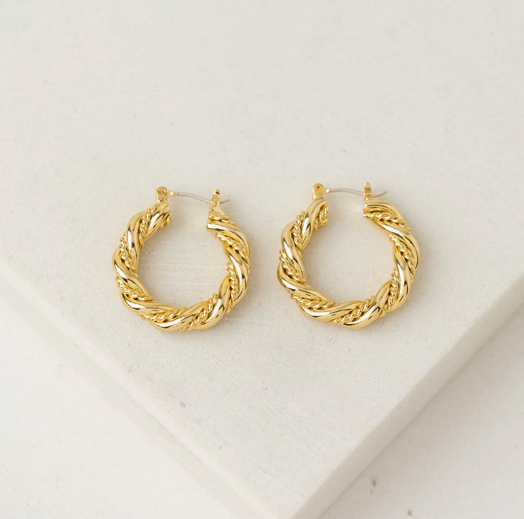 Lovers Tempo: Jessie Gold Hoop Earrings