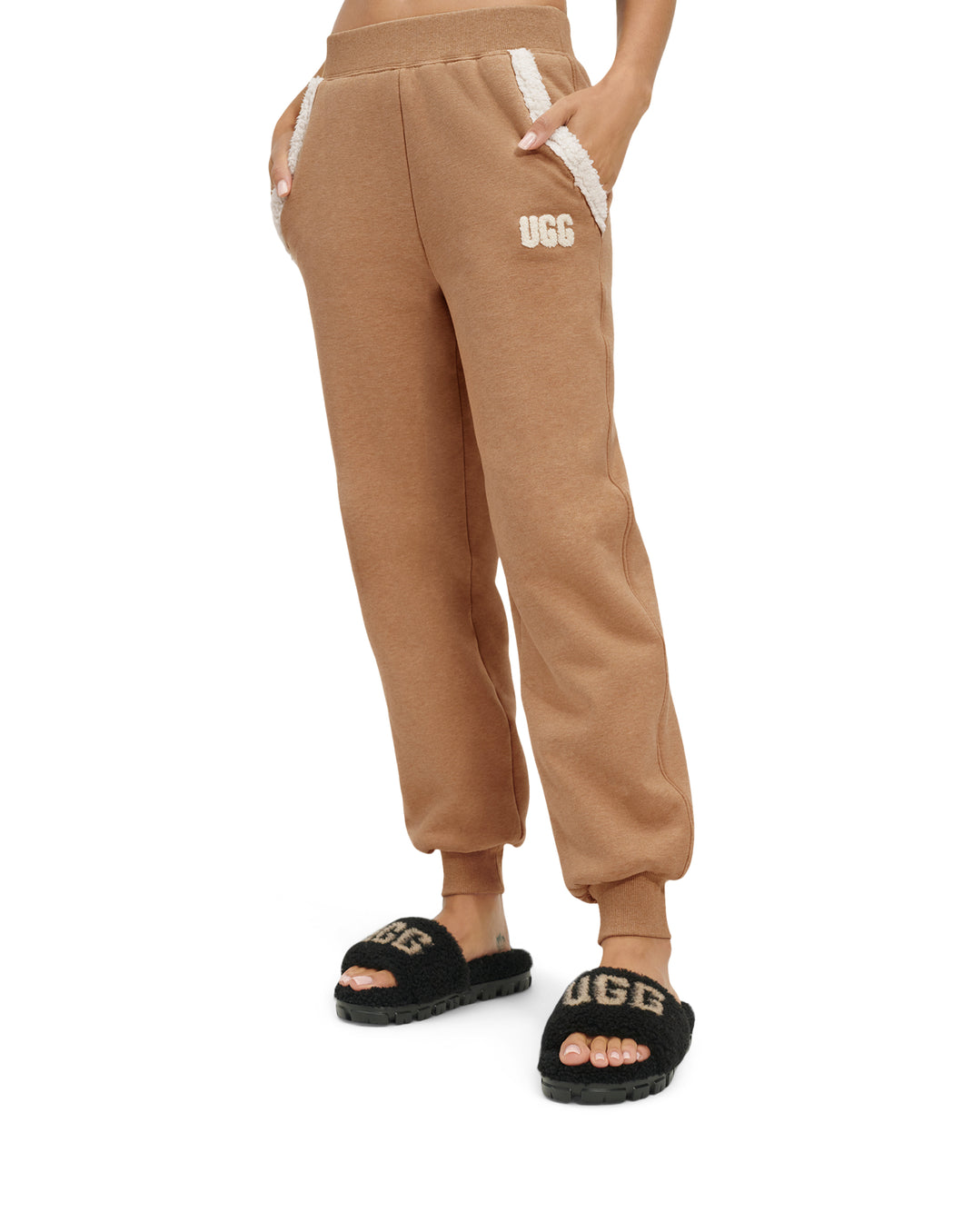 UGG: W Daylin Bonded Fleece Pant in Chestnut