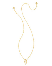 Load image into Gallery viewer, Kendra Scott: Kinsley Short Pendant Necklace in Gold Iridescent Drusy
