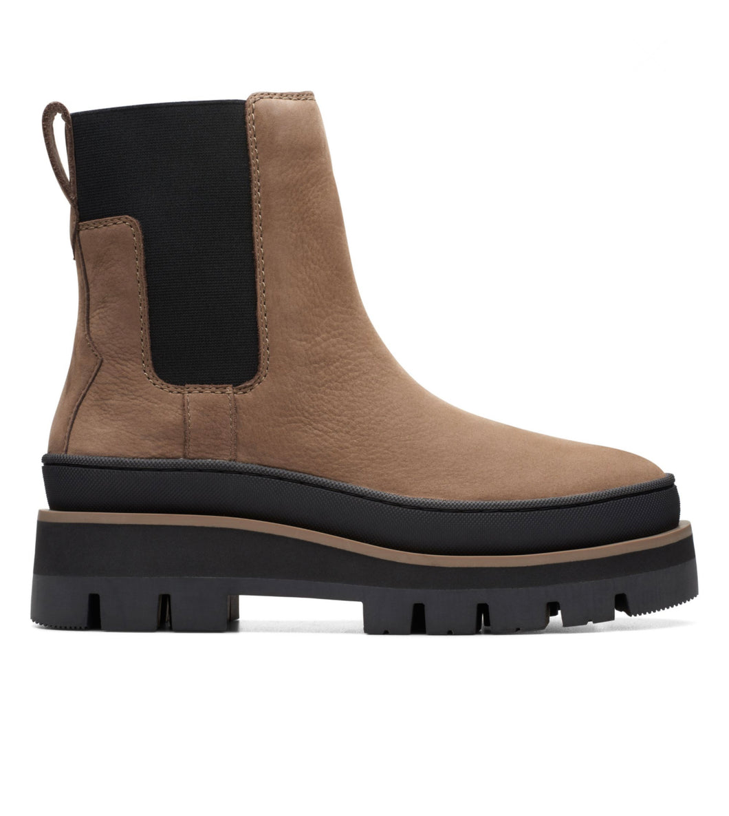 Clarks: Orianna2 Top Boots in Pebble Nukuck
