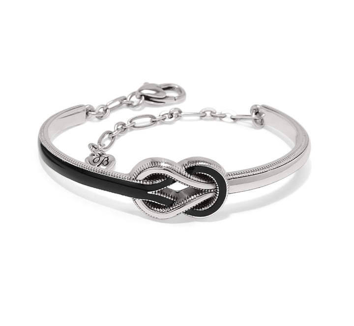 Brighton: Interlock Harmony Black Bar Bracelet