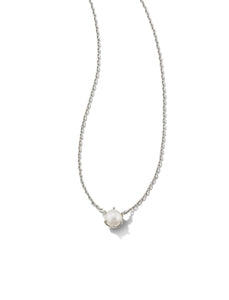 Kendra Scott: Ashton Necklace in Silver White Pearl