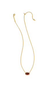 Kendra Scott: Grayson Necklace in Gold Orange Goldston