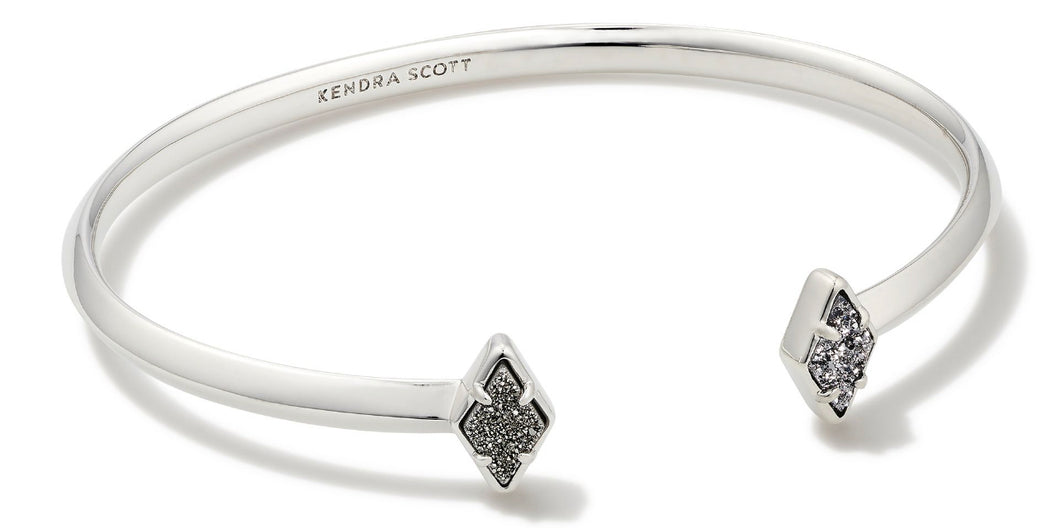 Kendra Scott: Kinsley Cuff Bracelet in Rhod Platinum Drusy