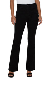 Liverpool: Lucy High Rise Boot Cut Jeans in Black Rinse