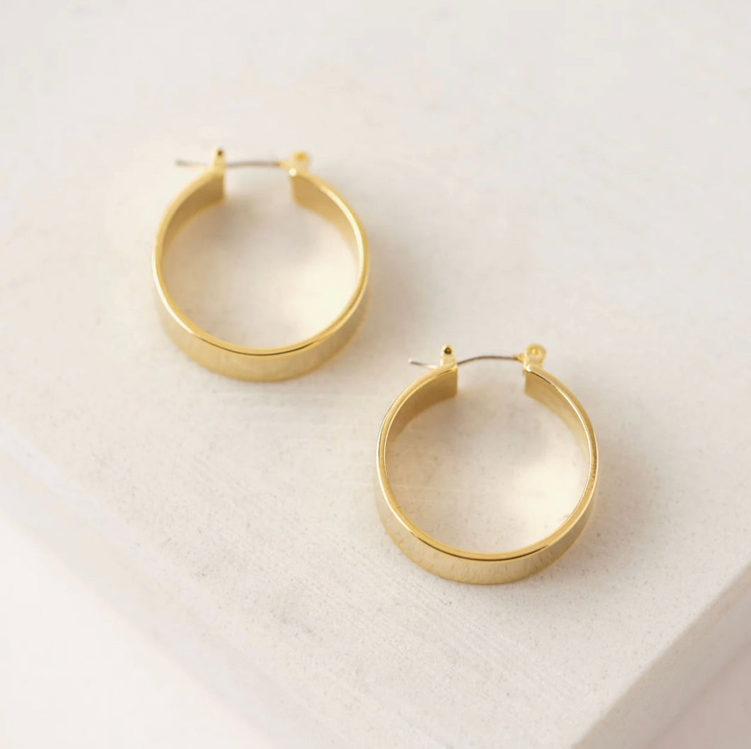 Lovers Tempo: Chloe Gold Hoop Earrings