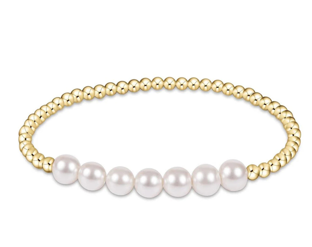 Enewton: Beaded Bliss Gold Pearl Bracelet - The Vogue Boutique