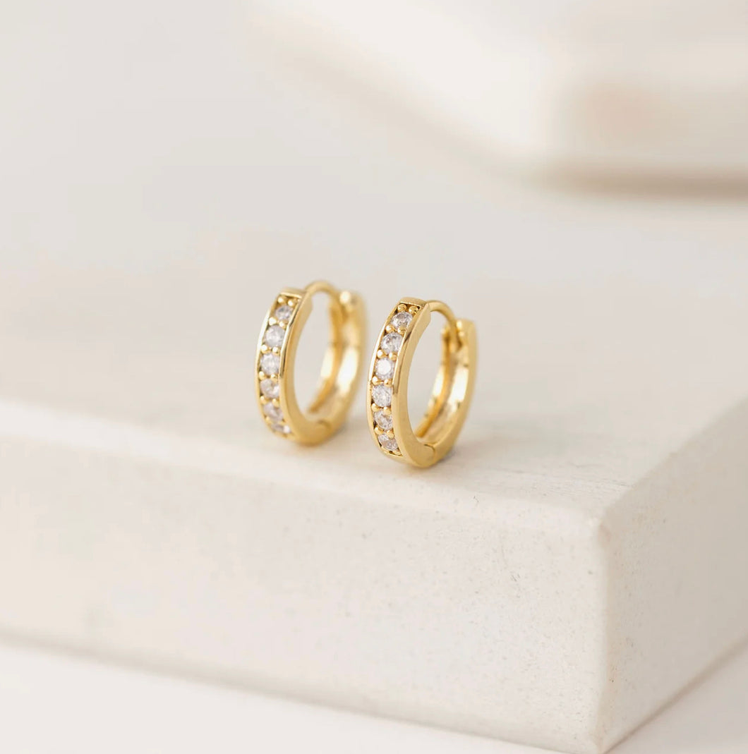 Lovers Tempo: Desi 12mm Huggie Hoop Gold Earrings