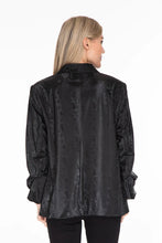 Load image into Gallery viewer, Multiples: 3/4 Sleeve Faux Leather Snake Print Blazer

