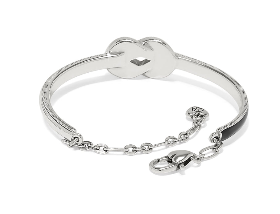 Brighton: Interlock Harmony Black Bar Bracelet