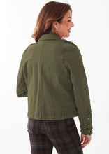 Load image into Gallery viewer, French Dressing Jeans: Vintage Jean Jacket with Euro Twill in Olive
