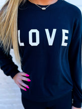 Load image into Gallery viewer, Z Supply: Team Love Long Sleeve Top in Black
