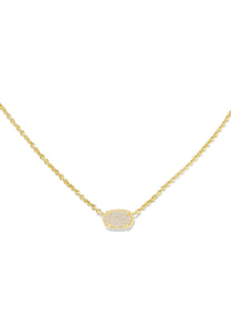 Kendra Scott: Emilie Necklace in Gold Iridescent Drusy