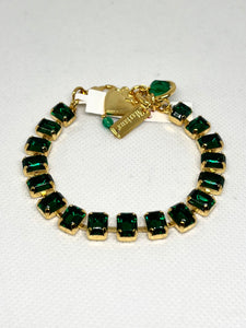 Mariana: Petite Emerald Everyday Bracelet “Emerald Green”