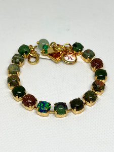 Mariana: Medium Everyday Bracelet in "Mineral Deep Forest"