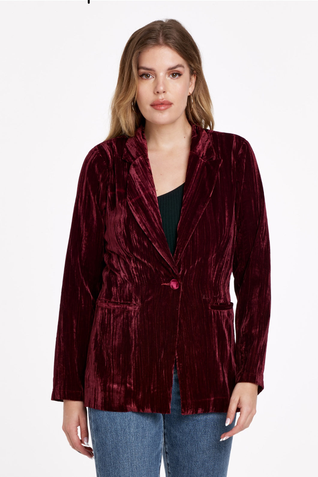 Dear John: Wylie Blazer in Red Plum