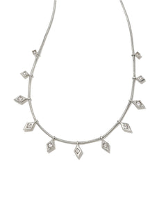 Kendra Scott: Kinsley Strand Necklace in White Crystal