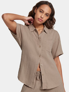 UGG: Embrook Shirt in Putty