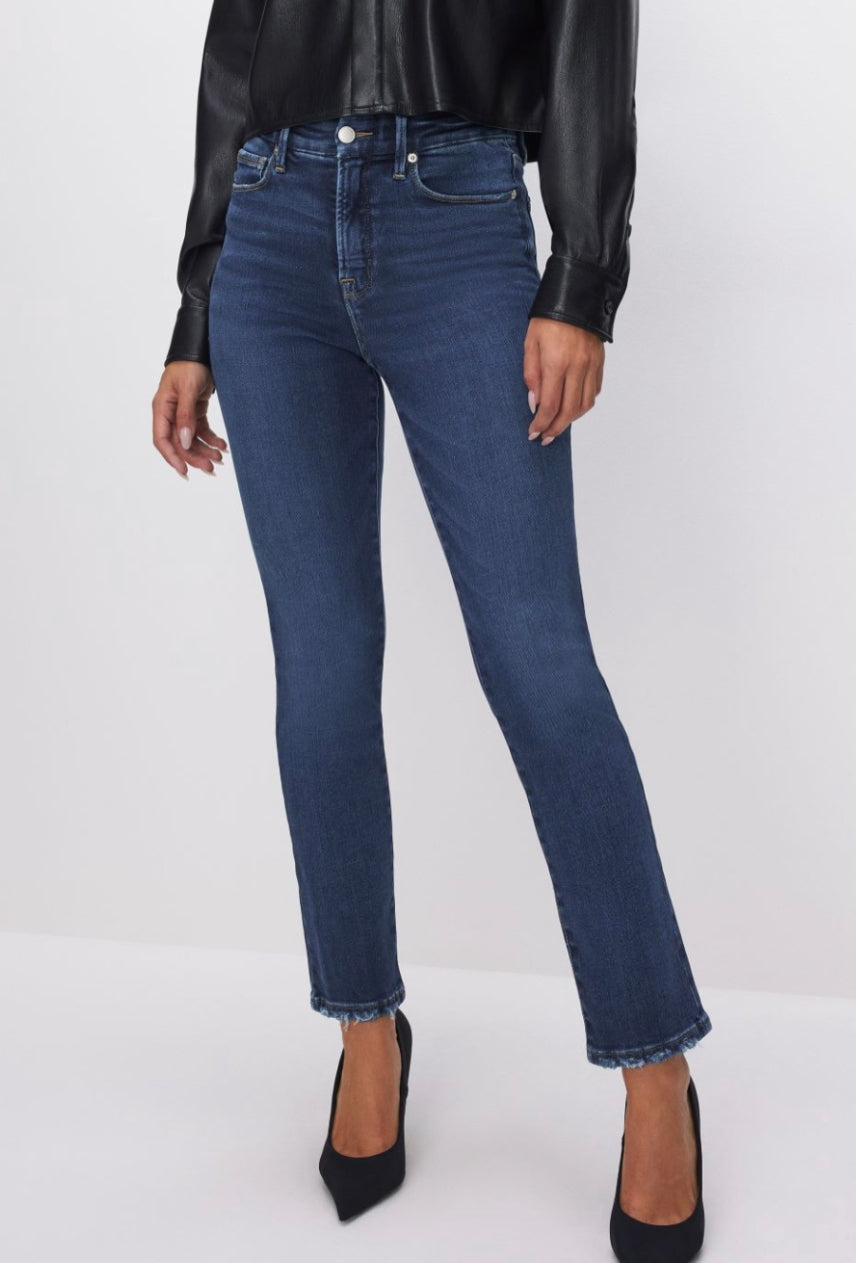 Good American: Good Legs Straight Jeans in indigo511