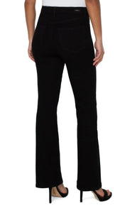 Liverpool: Lucy High Rise Boot Cut Jeans in Black Rinse