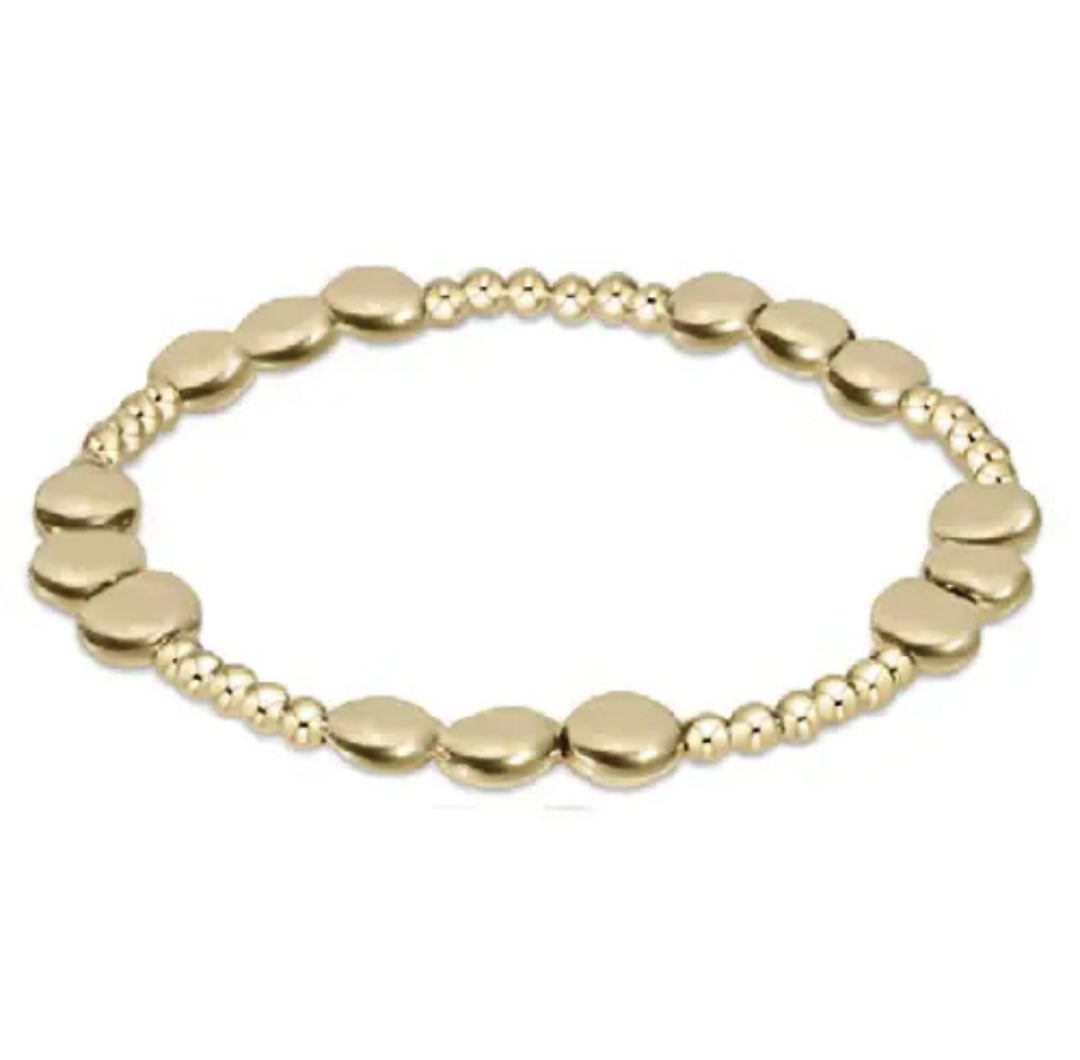 Enewton: Honesty Joy Pattern Bead Bracelet in Gold