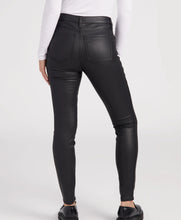 Load image into Gallery viewer, KUT: Mia Coated High Rise Fab Ab Toothpick Skinny 5 Pocket Jeans in Black KP08990MF5
