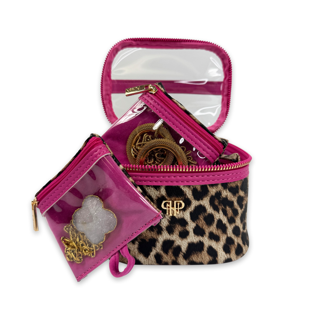 PurseN: Getaway Jewelry Case in Fierce Leopard (H2099FL) - The Vogue Boutique